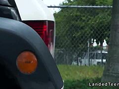 teen banged outdoors