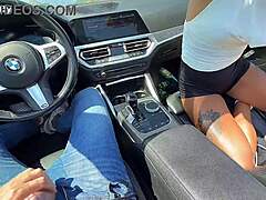 Watch outdoor car fuck