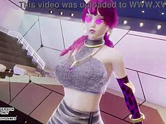 mmd evelynn hentai dance