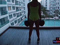 Gym sex after workout