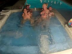 Hot tub foursome