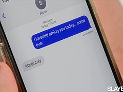 Blonde catches bestie playing