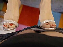 blonde foot fucking