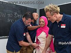 Arab girl gangbanged
