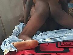 ebony slut banged
