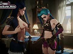 jinx caitlyn lesbian scene
