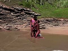 tanned beach pussy ride