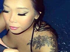 asian pool fuck blowjob